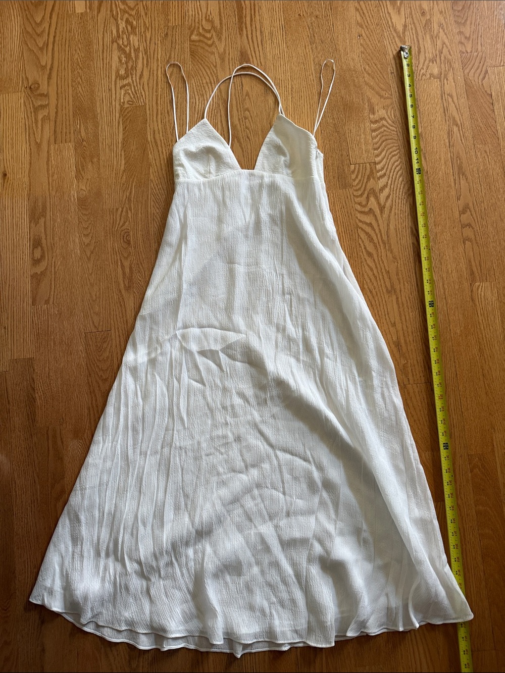 Zara White Maxi Slip Dress